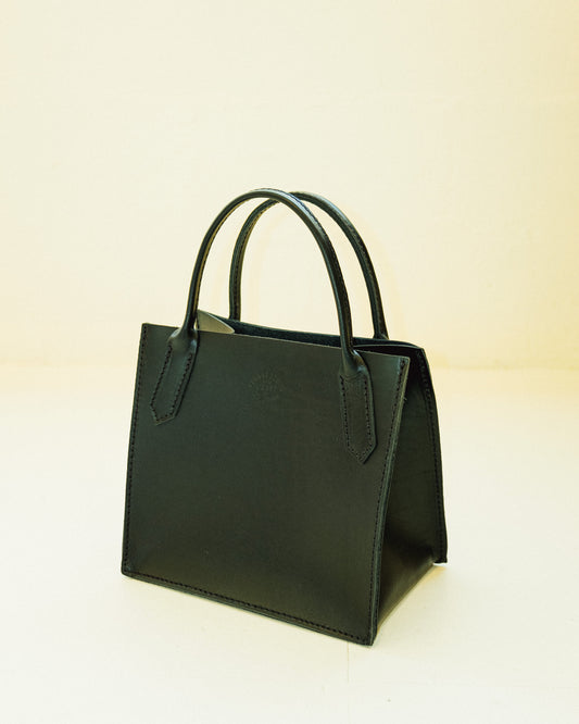 Petite Leather Dock Bag - Noir