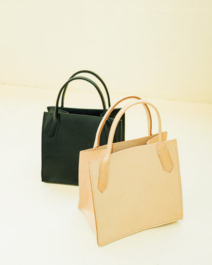Petite Leather Dock Bag - Noir