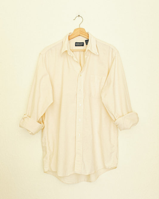 Boyfriend Button Up - Cream Oxford