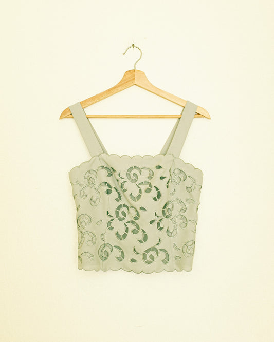 Sage Cutout Top