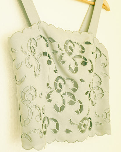 Sage Cutout Top