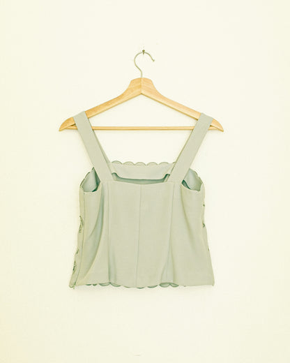 Sage Cutout Top