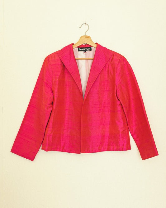 Iridescent Silk Jacket