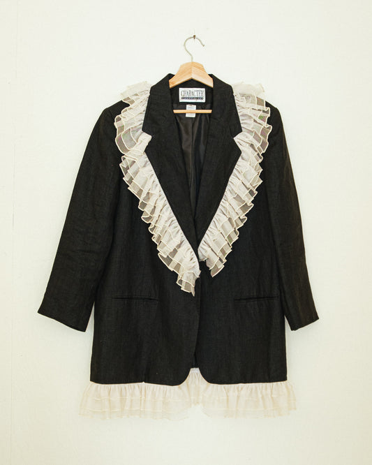 Tulle Ruffle Blazer