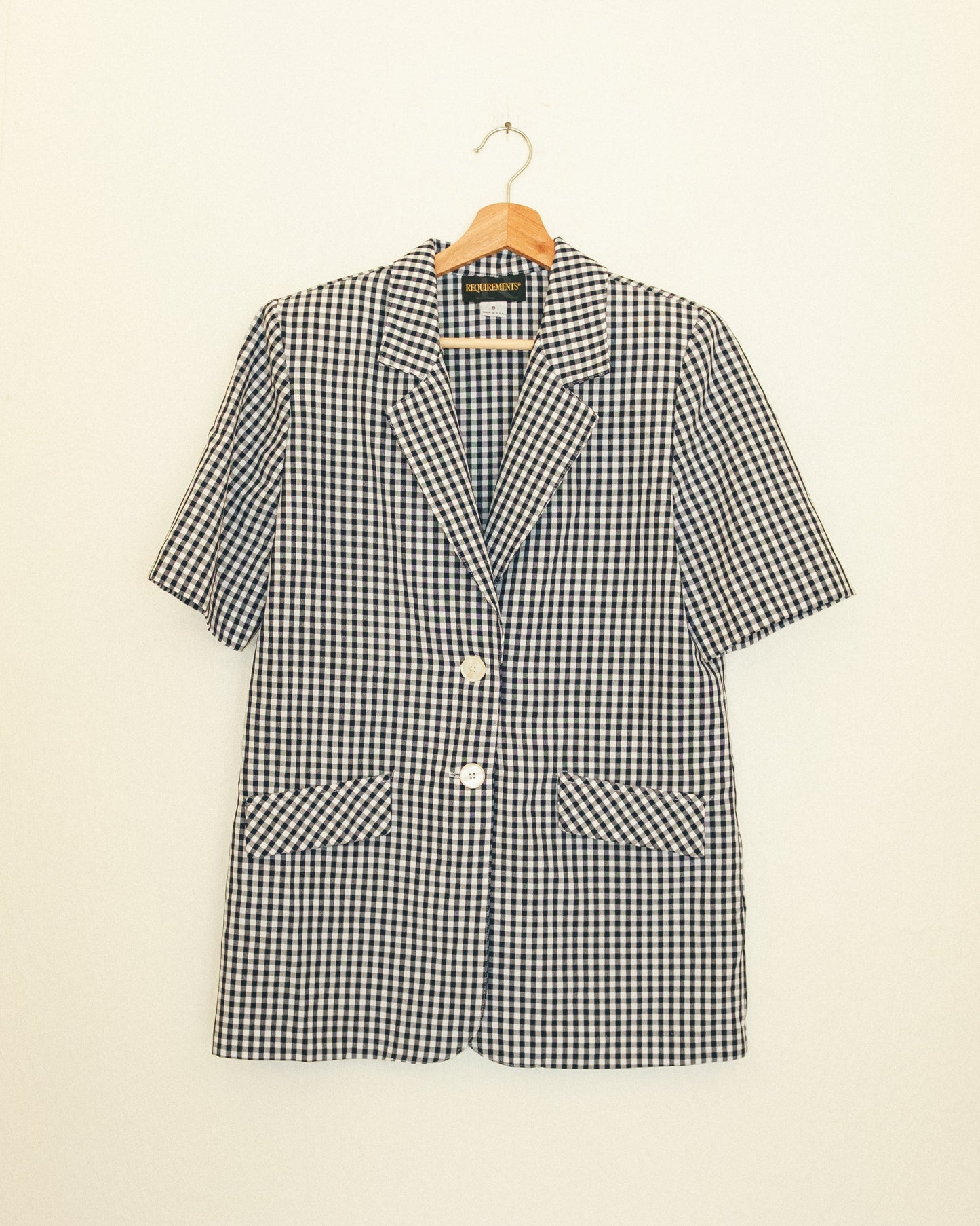 Gingham Casual Blazer
