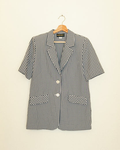 Gingham Casual Blazer