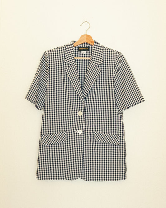 Gingham Casual Blazer