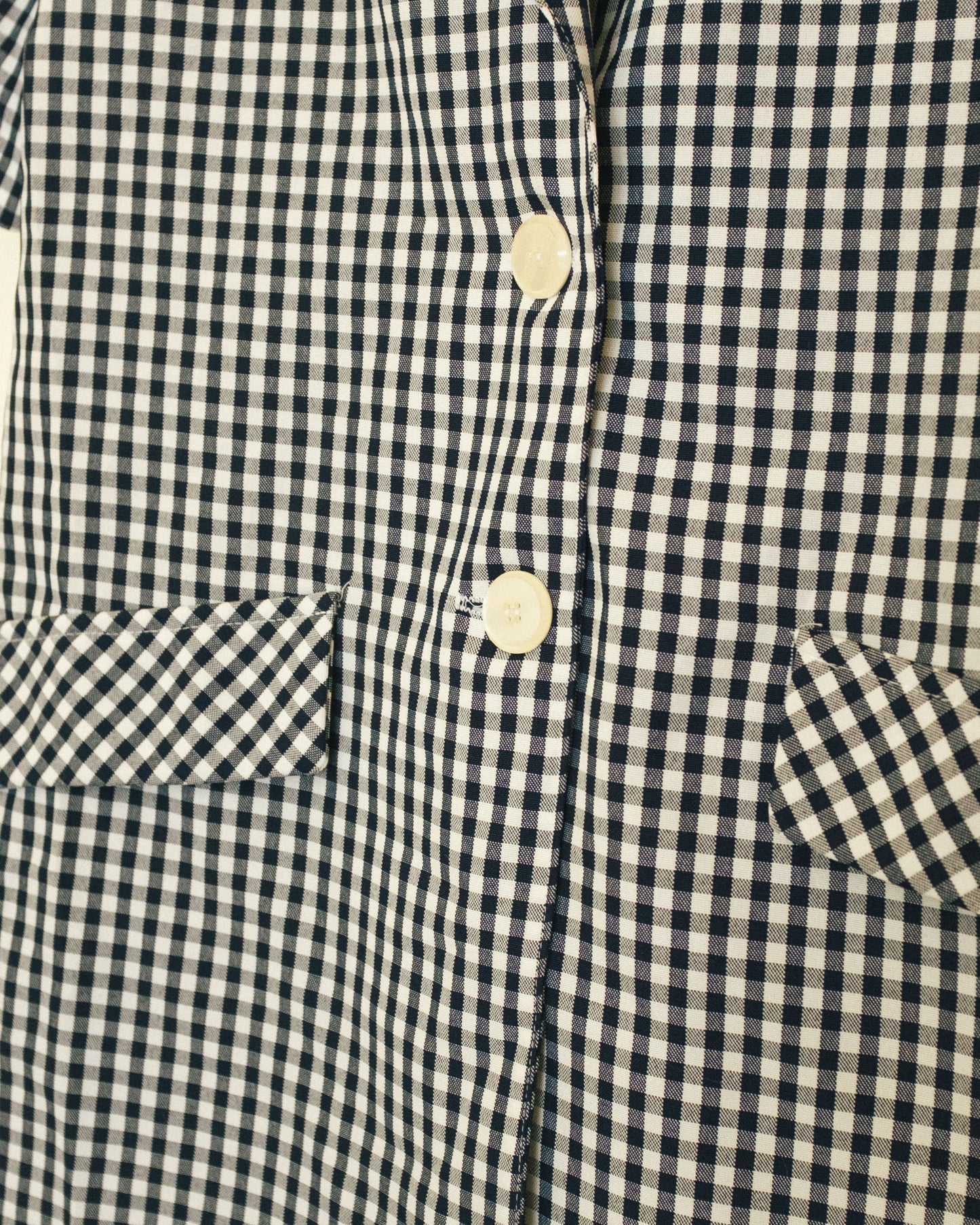 Gingham Casual Blazer