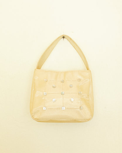 Butter Sequin Box Bag