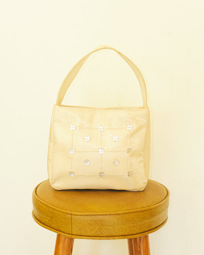 Butter Sequin Box Bag