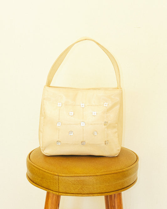 Butter Sequin Box Bag