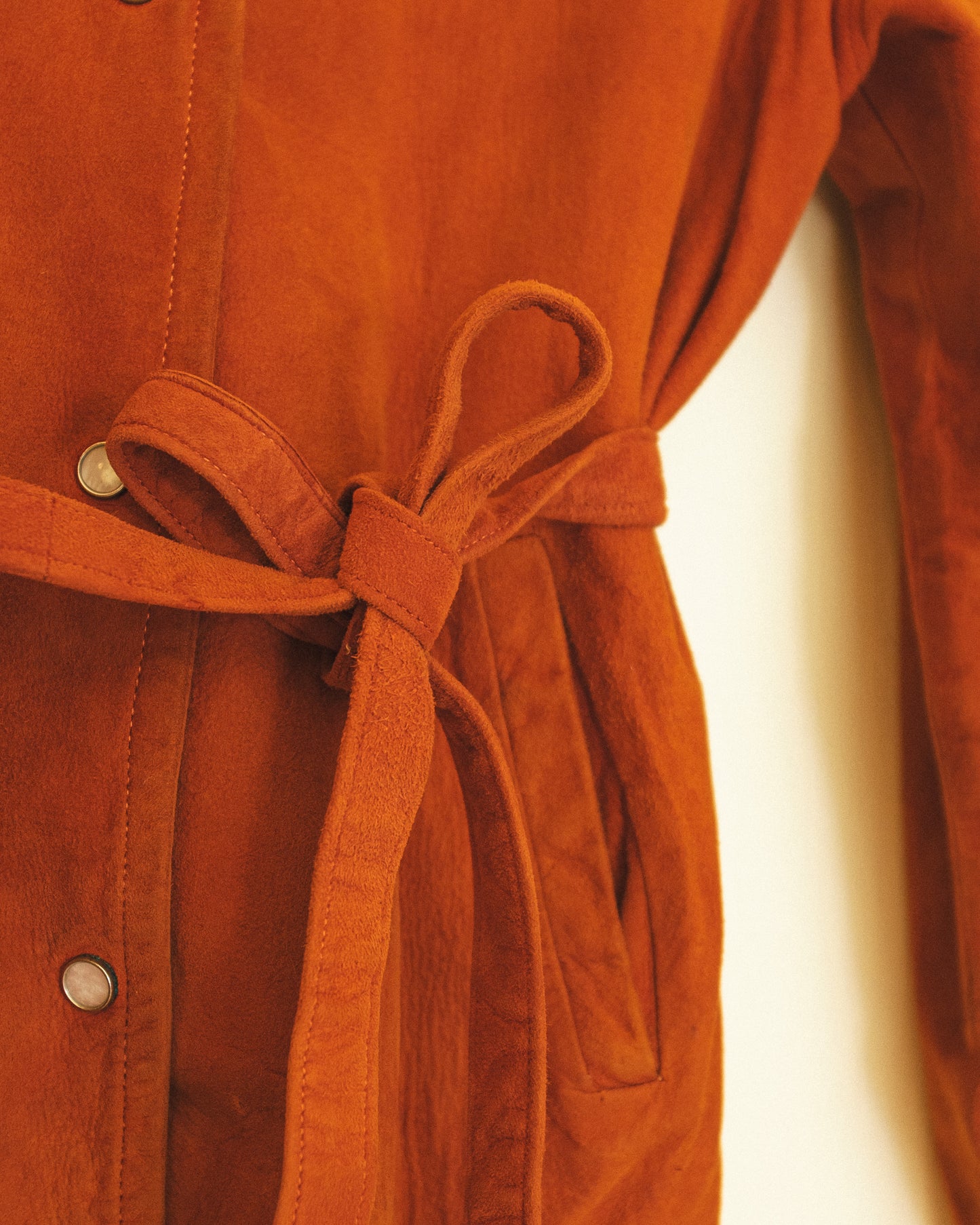 Terracotta Suede Jacket