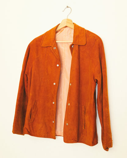 Terracotta Suede Jacket