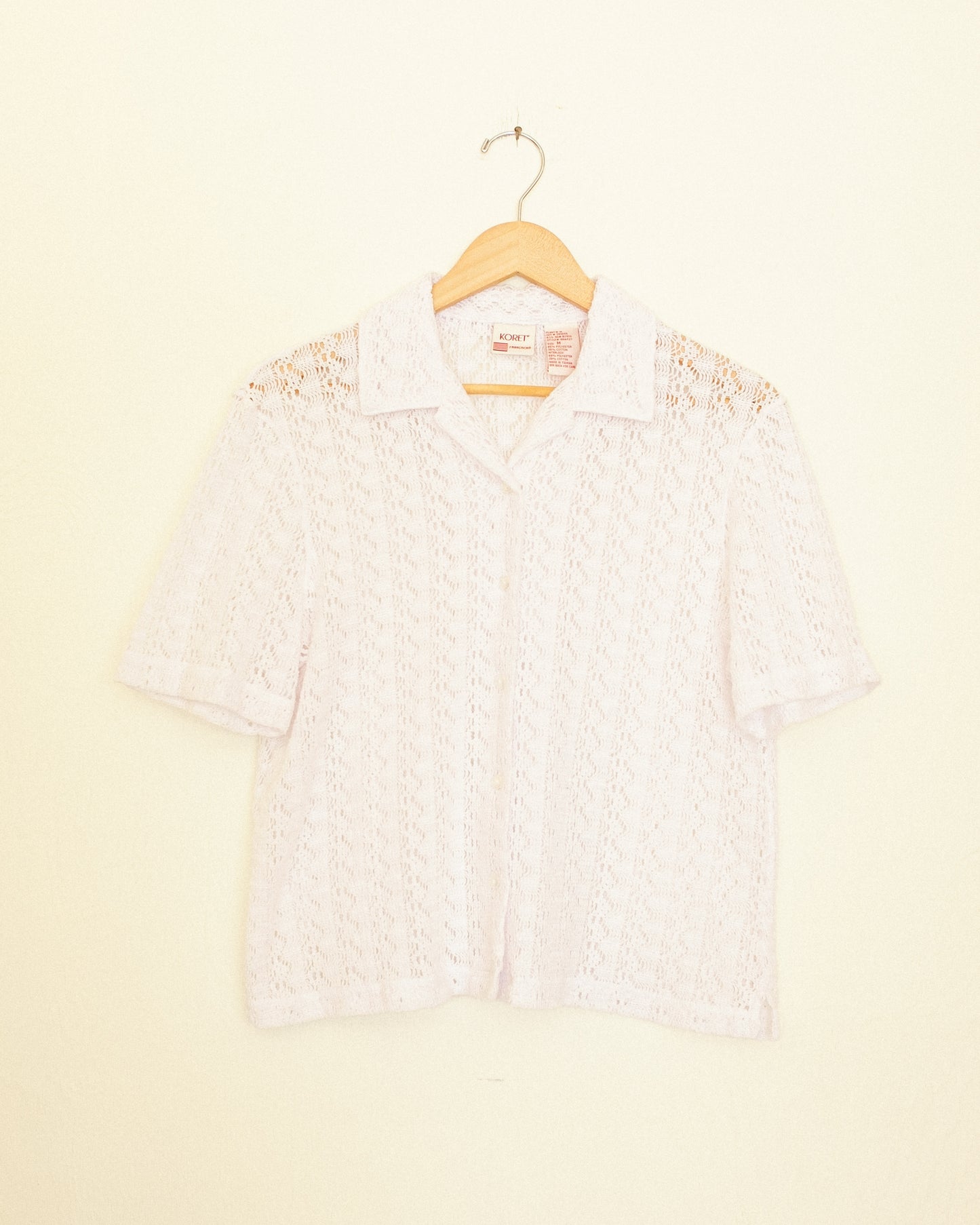 White Crochet Top
