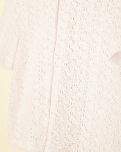 White Crochet Top