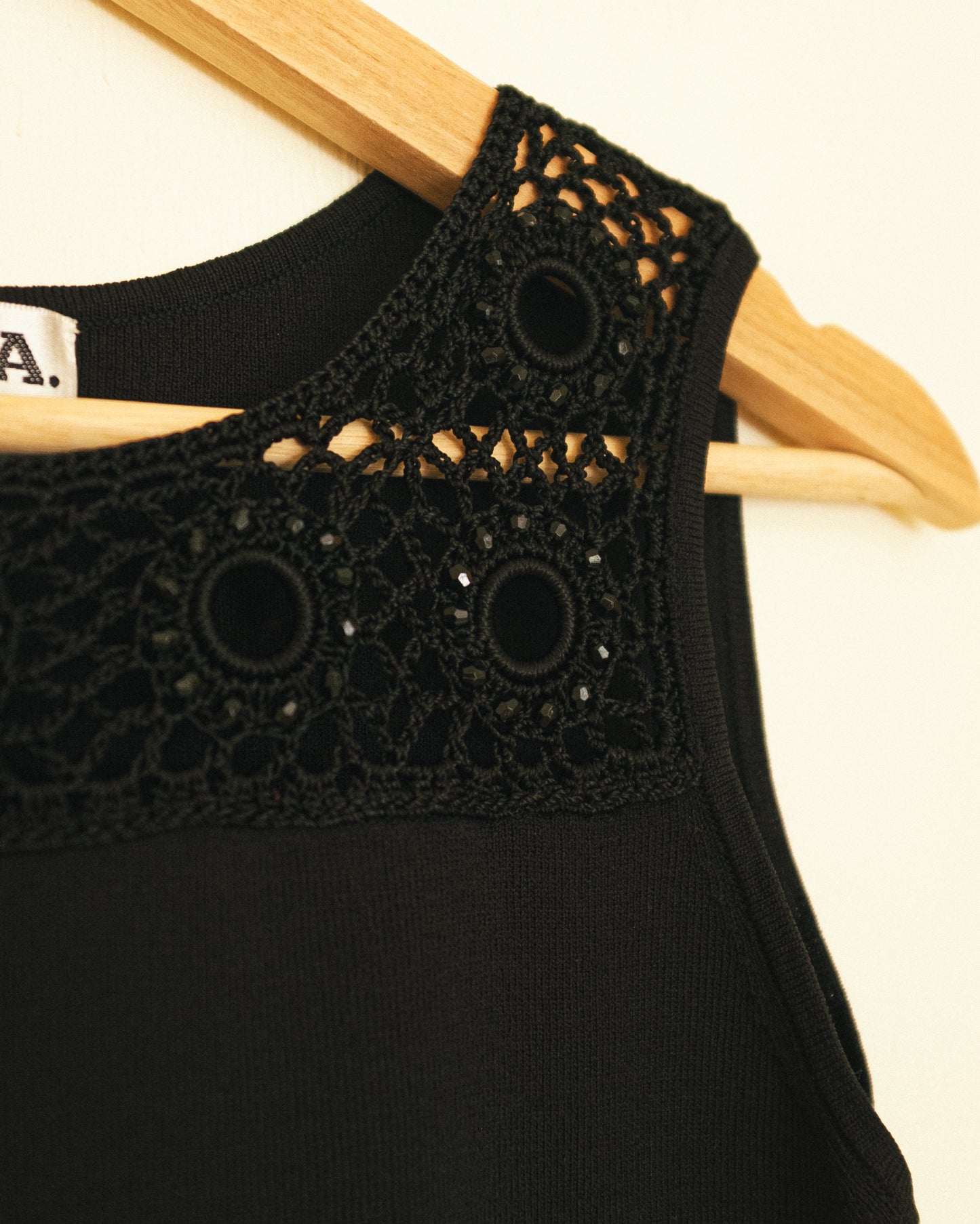 Noir Beaded Tank