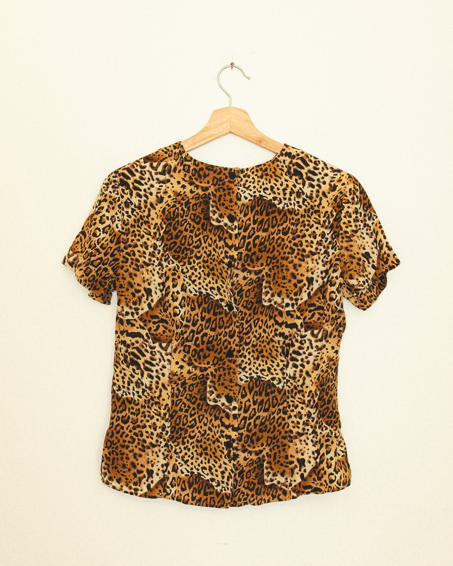 Leopard Silk Top