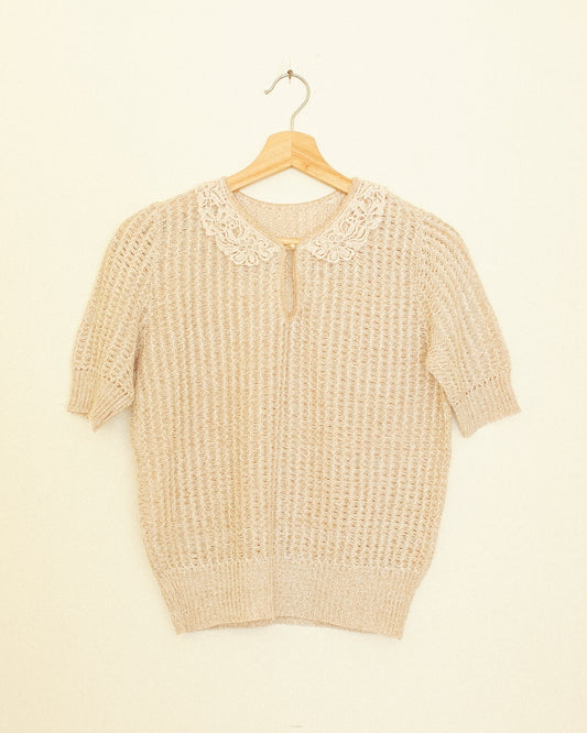 Lace Collar Sweater