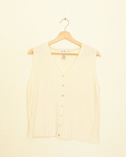 Ivory Button Tank