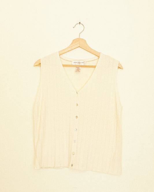 Ivory Button Tank