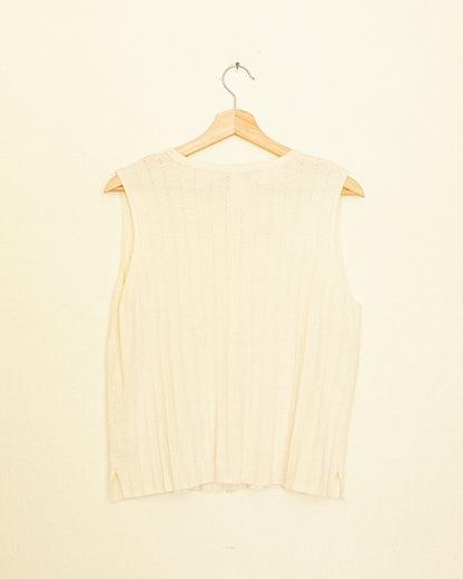 Ivory Button Tank