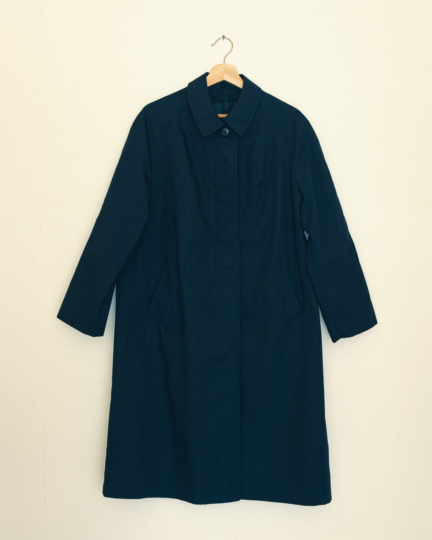 Navy Point Trench Coat