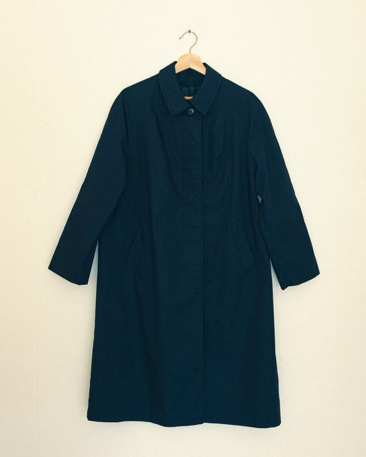 Navy Point Trench Coat