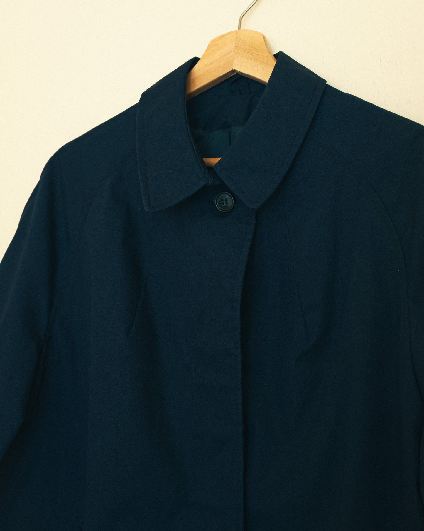 Navy Point Trench Coat