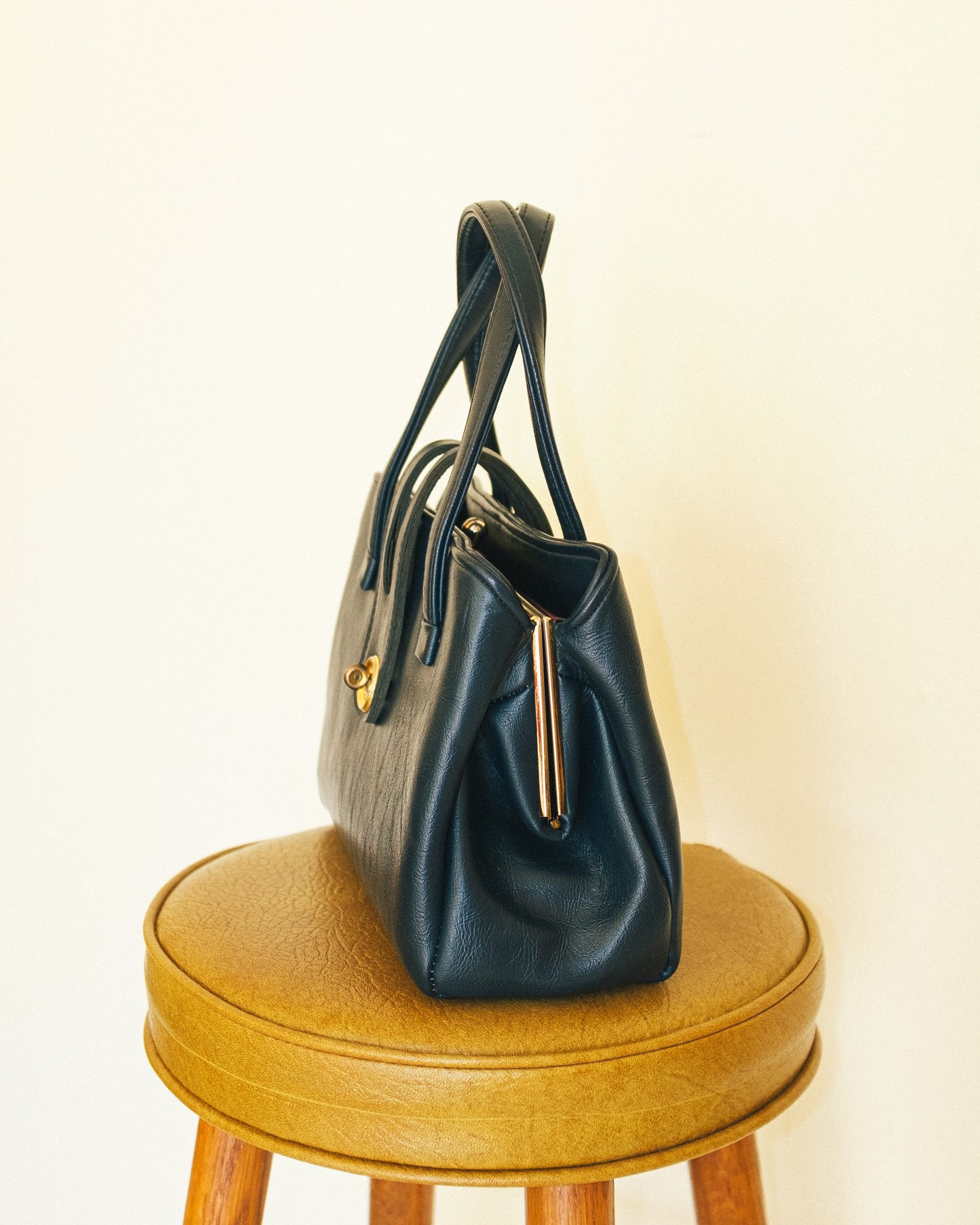 60's Navy Satchel