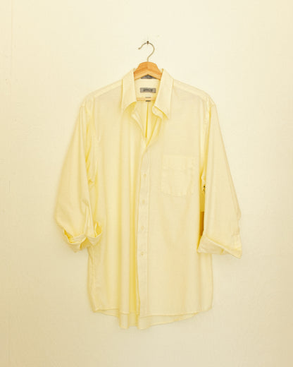 Boyfriend Button Up - Iced Lemon