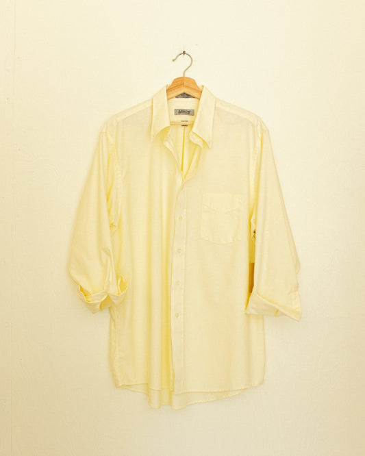 Boyfriend Button Up - Iced Lemon