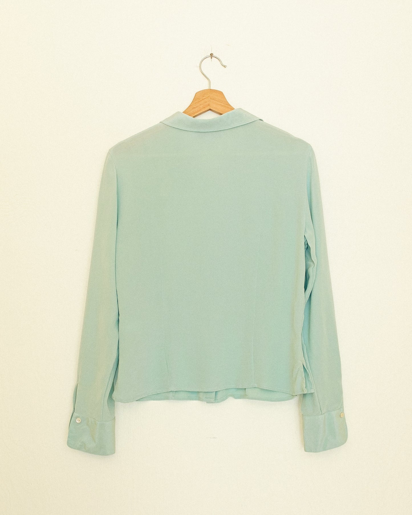Mint Silk Blouse