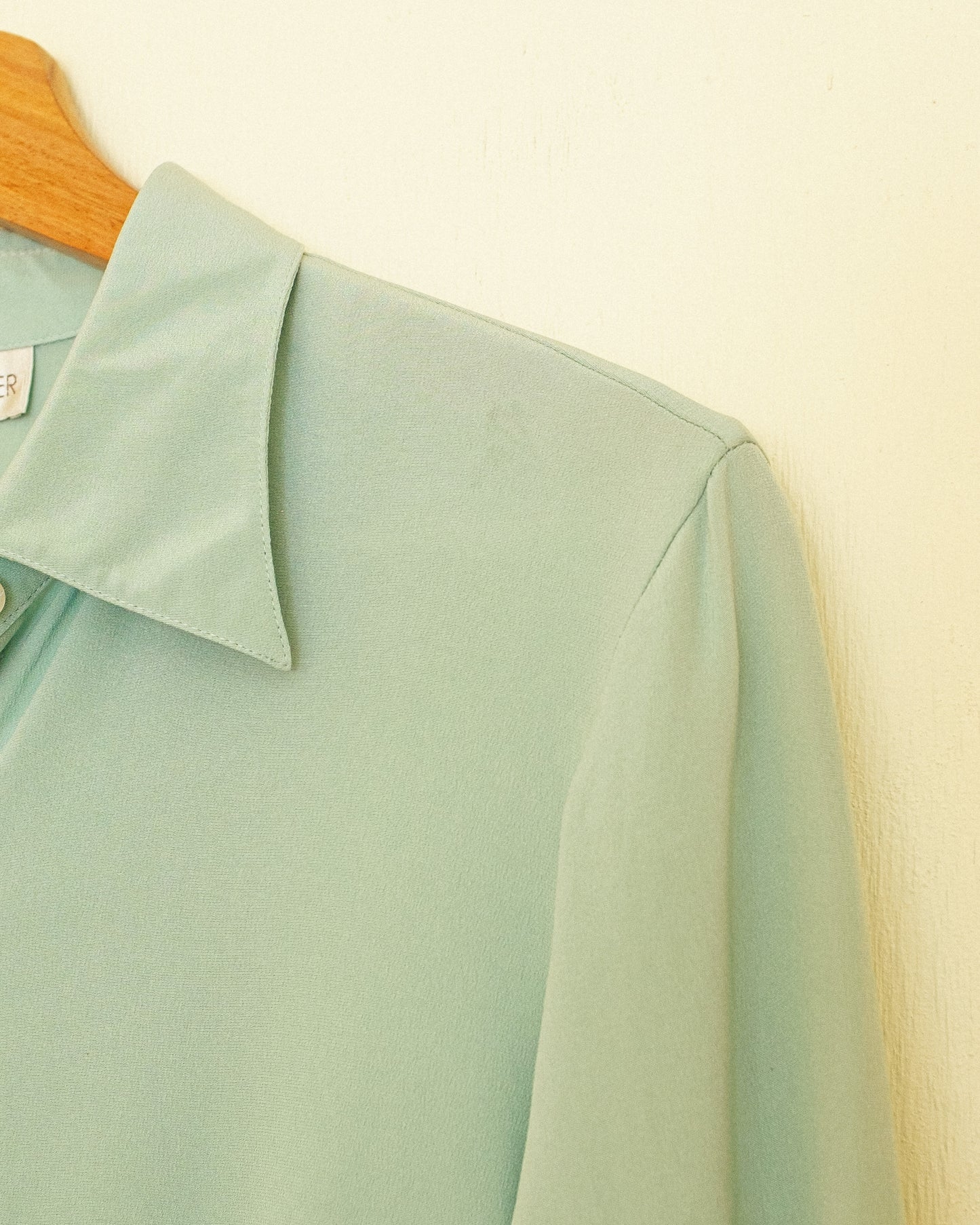 Mint Silk Blouse
