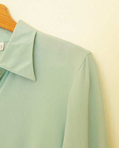 Mint Silk Blouse