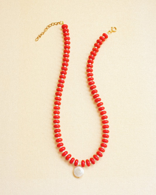 Cherry Pearl Necklace