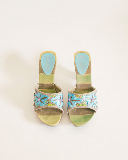 Seashell Wedge Heels 7