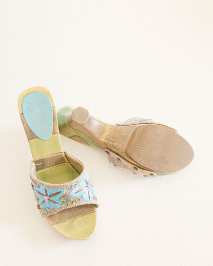 Seashell Wedge Heels 7