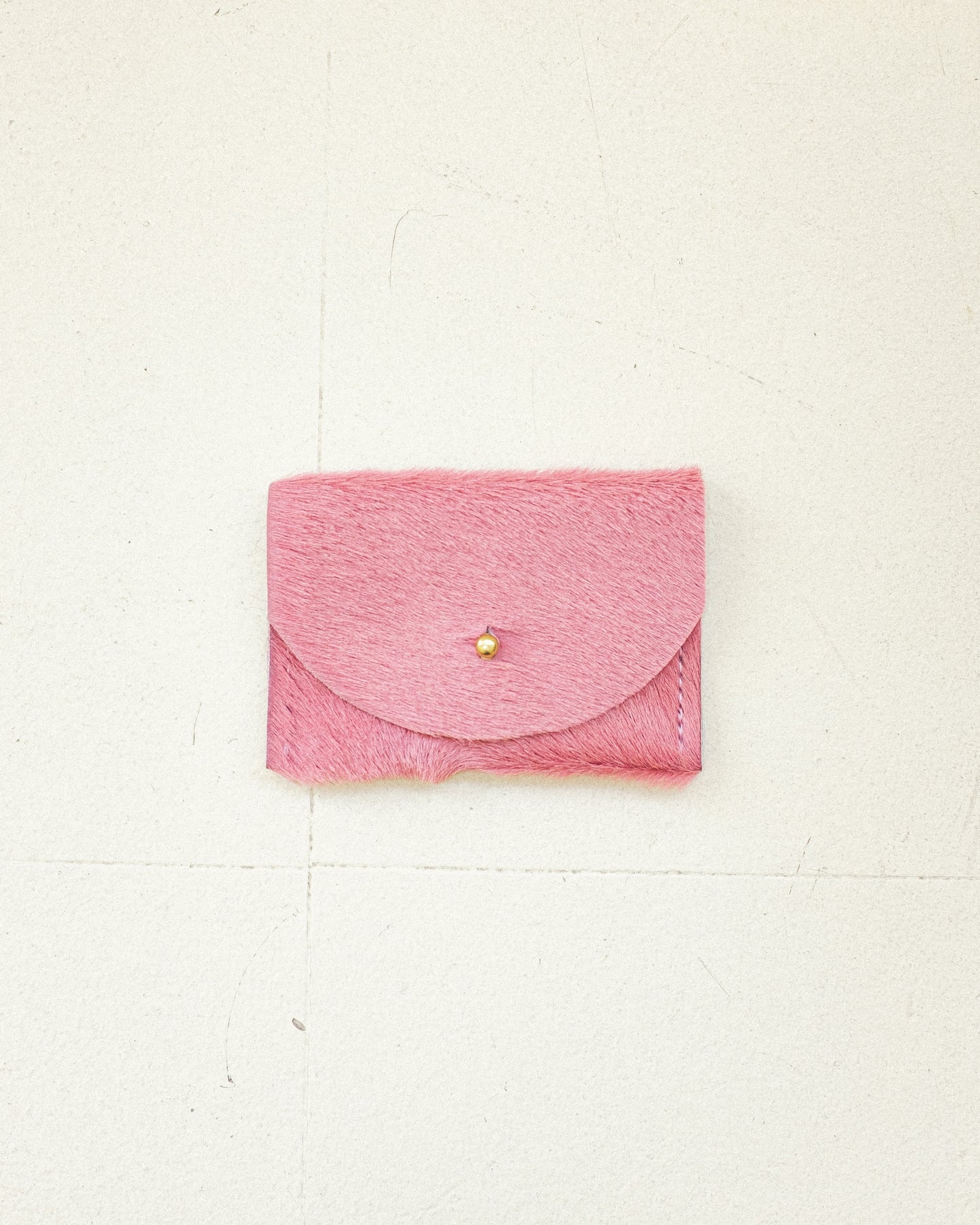 Rose Calf Hair Wallet
