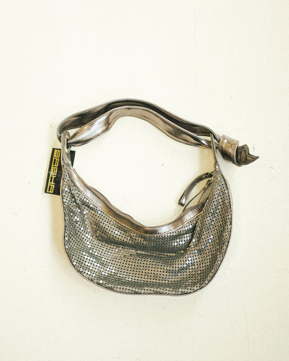 Silver Mesh Baguette Bag