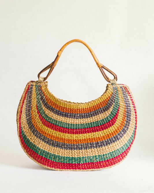 Rainbow Scoop Woven Bag