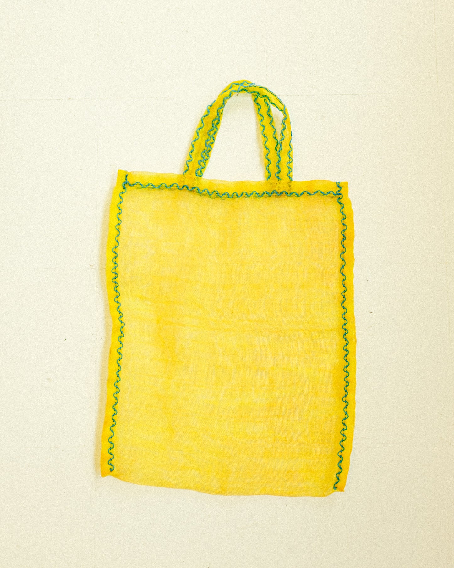 Yellow Mesh Tote