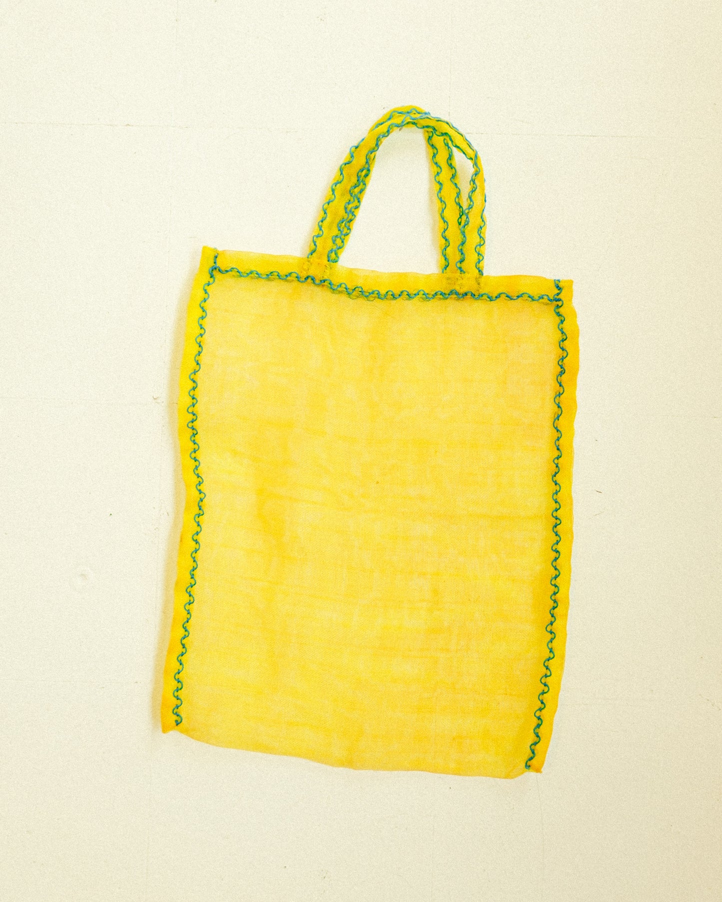 Yellow Mesh Tote