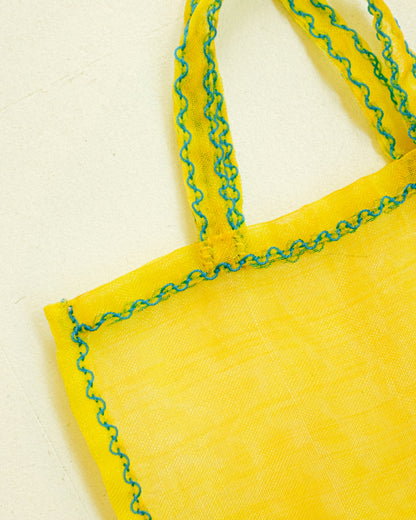 Yellow Mesh Tote