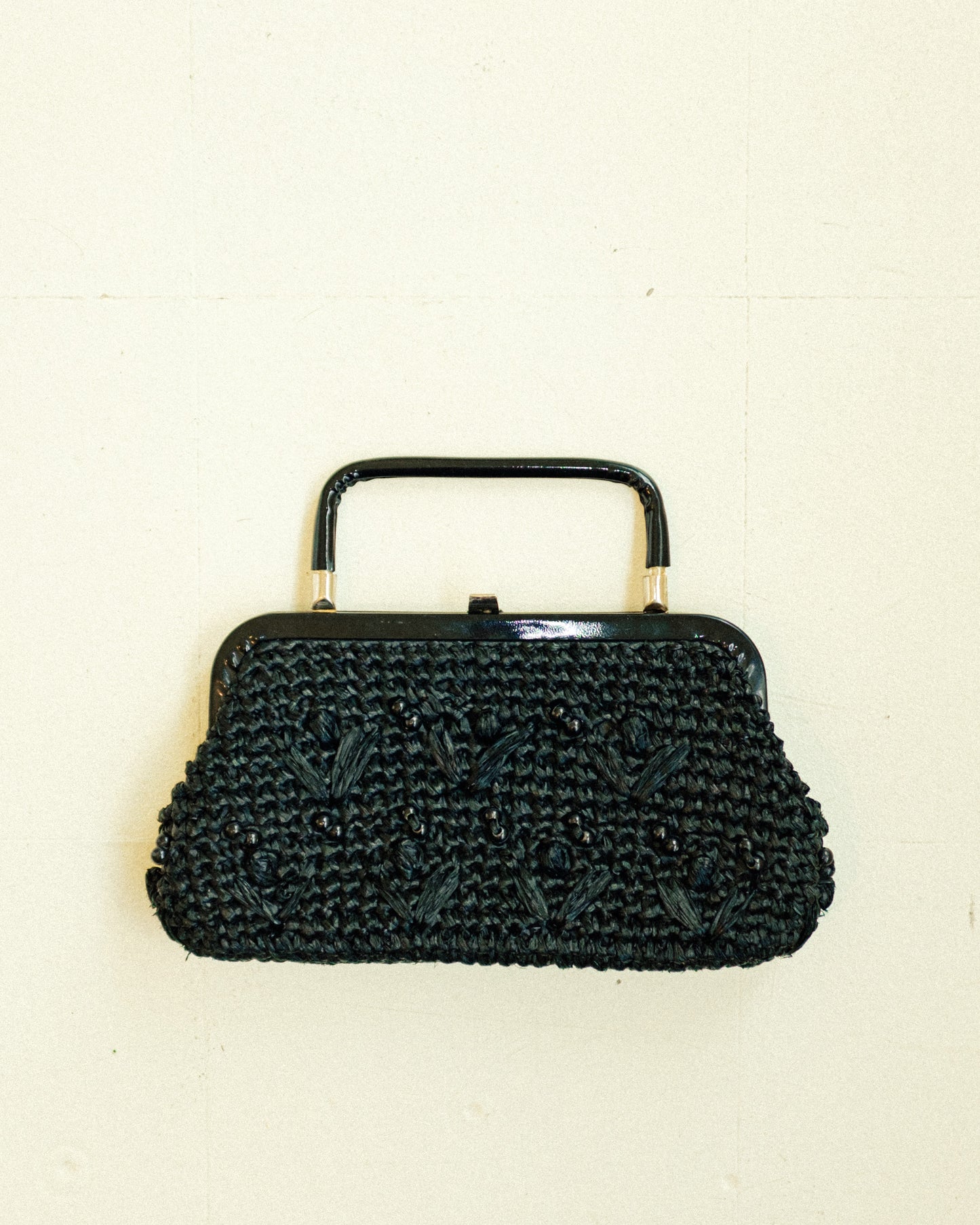 Woven Raffia Clutch