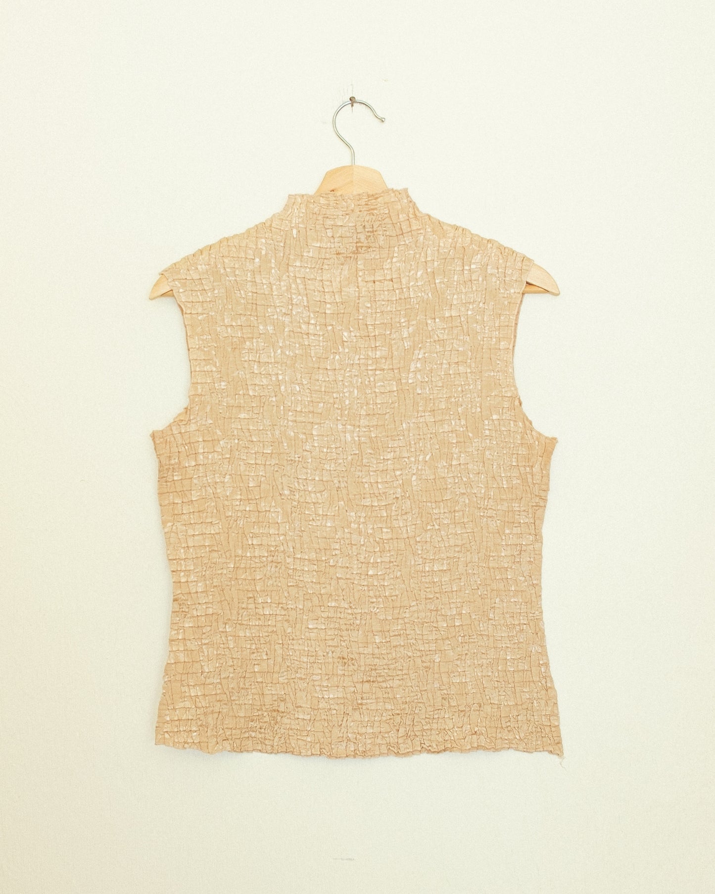 Metallic Crinkle Top