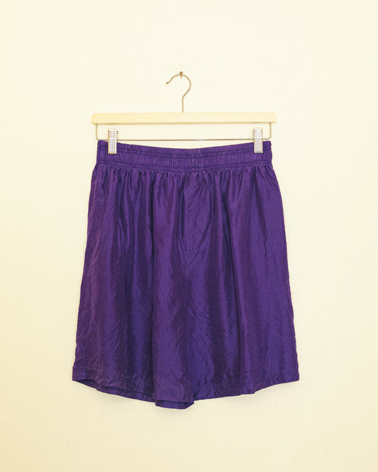 Crinkle Silk Shorts