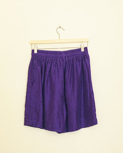 Crinkle Silk Shorts
