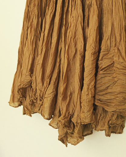 Bronze Crinkle Skirt
