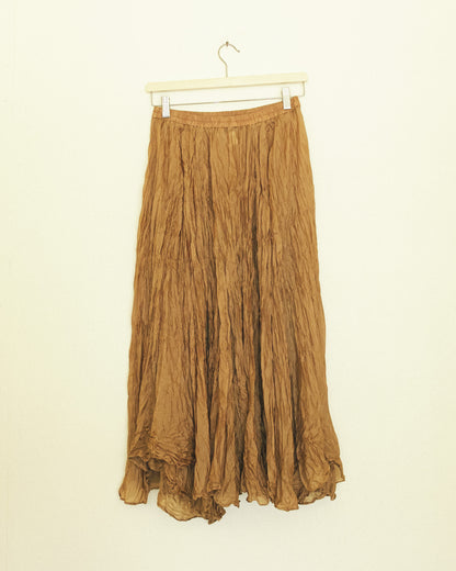 Bronze Crinkle Skirt