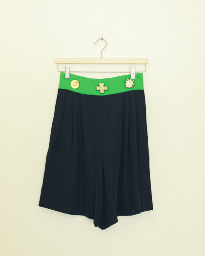 Brass Button Shorts
